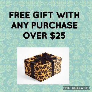Free Gift with any purchase over $25 🎁